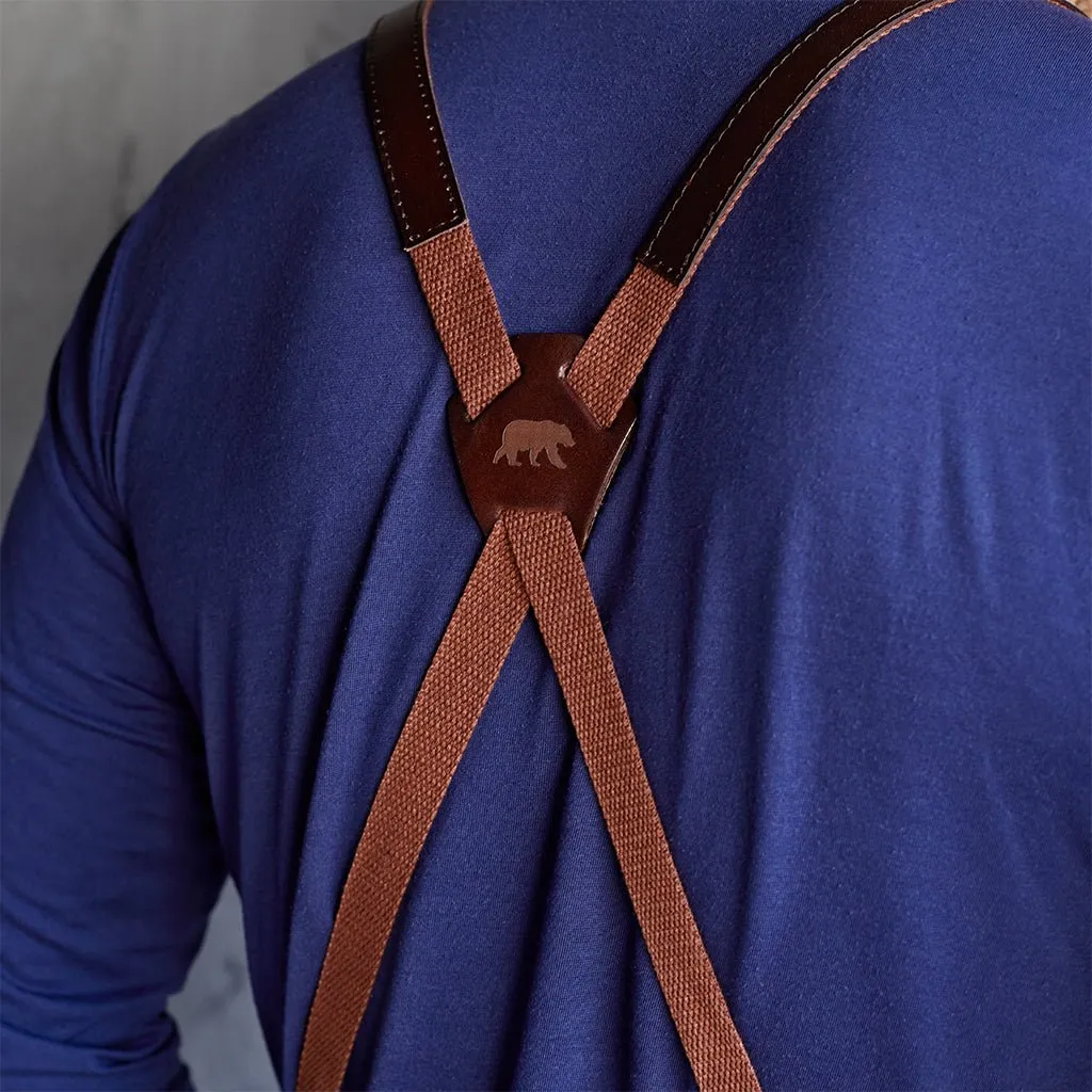 Waxed Canvas & Leather Apron