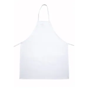 Winco BA-3226WH White Full Length Bib Apron