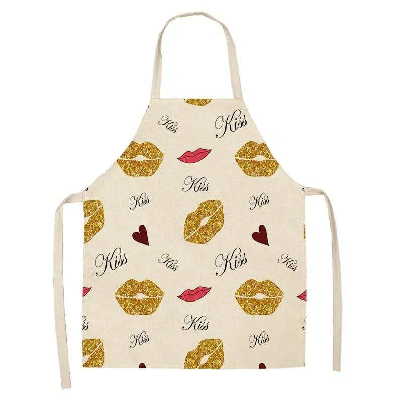 Women's Bronze Patterned Kitchen Apron