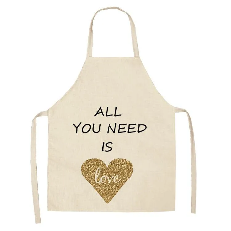 Women's Bronze Patterned Kitchen Apron