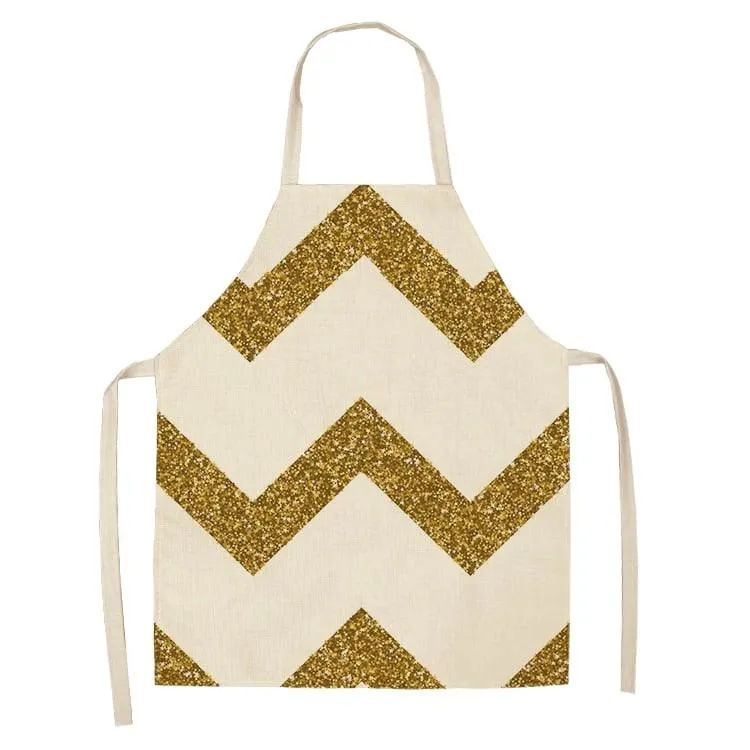 Women's Bronze Patterned Kitchen Apron