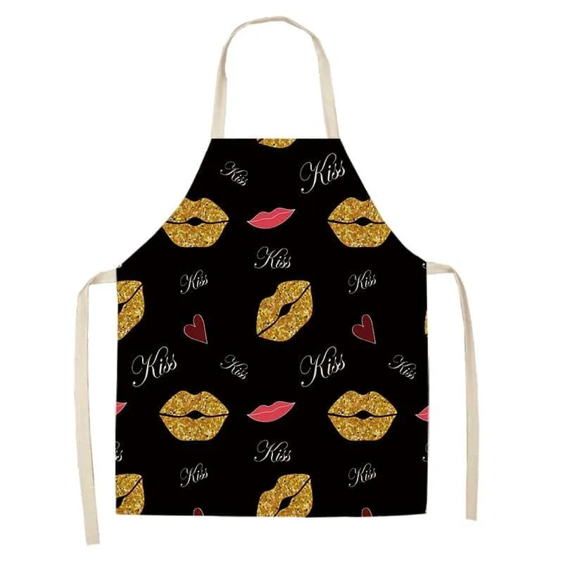 Women's Bronze Patterned Kitchen Apron