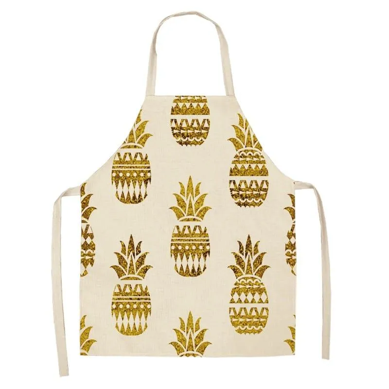 Women's Bronze Patterned Kitchen Apron