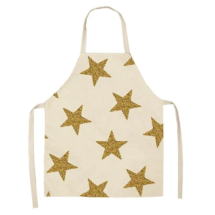 Women's Bronze Patterned Kitchen Apron