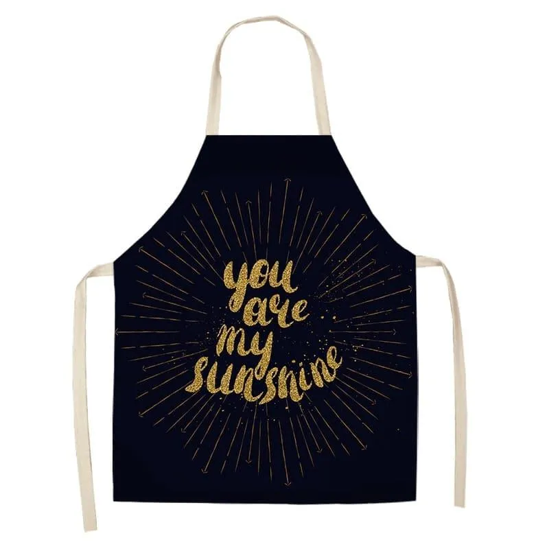 Women's Bronze Patterned Kitchen Apron
