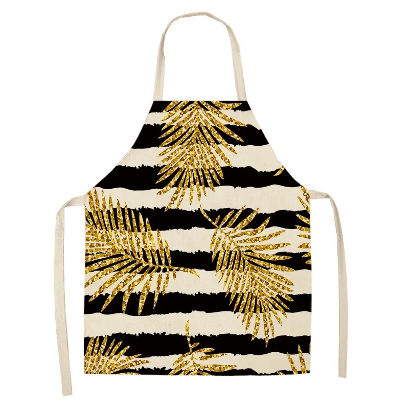 Women's Bronze Patterned Kitchen Apron