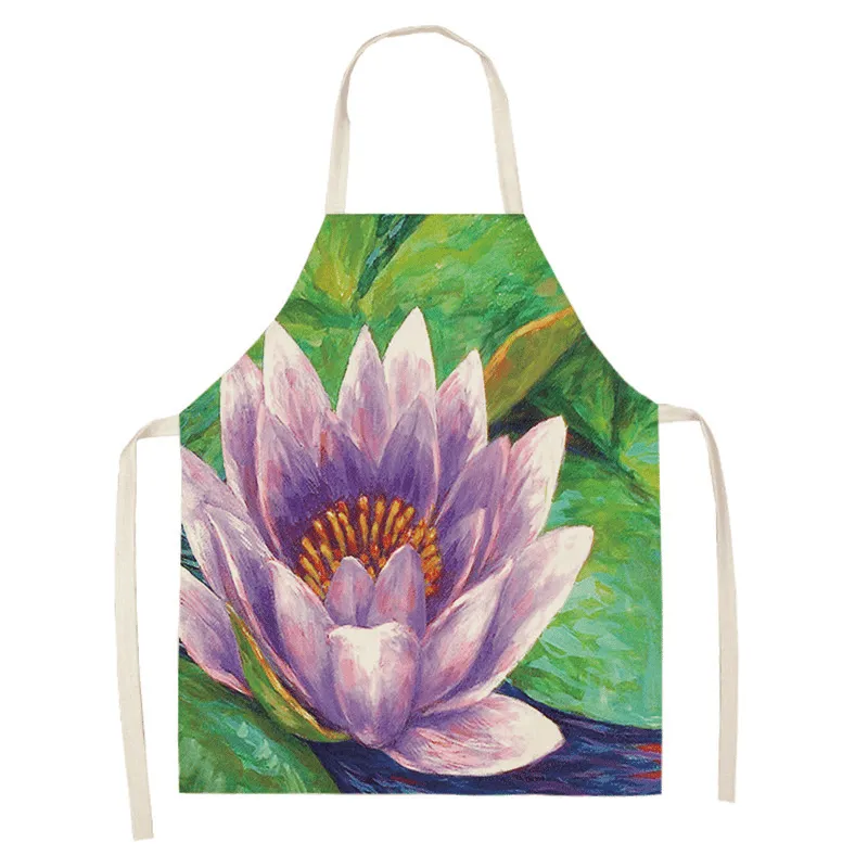 Women's Flower Printed Cotton Apron