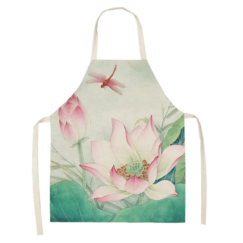Women's Flower Printed Cotton Apron
