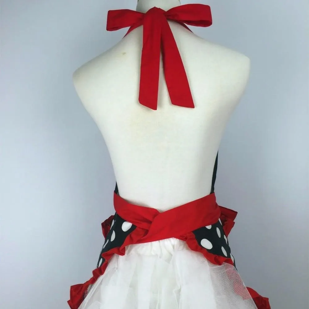 Women's Retro Polka Dot Kitchen Apron