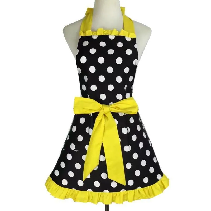 Women's Retro Polka Dot Kitchen Apron