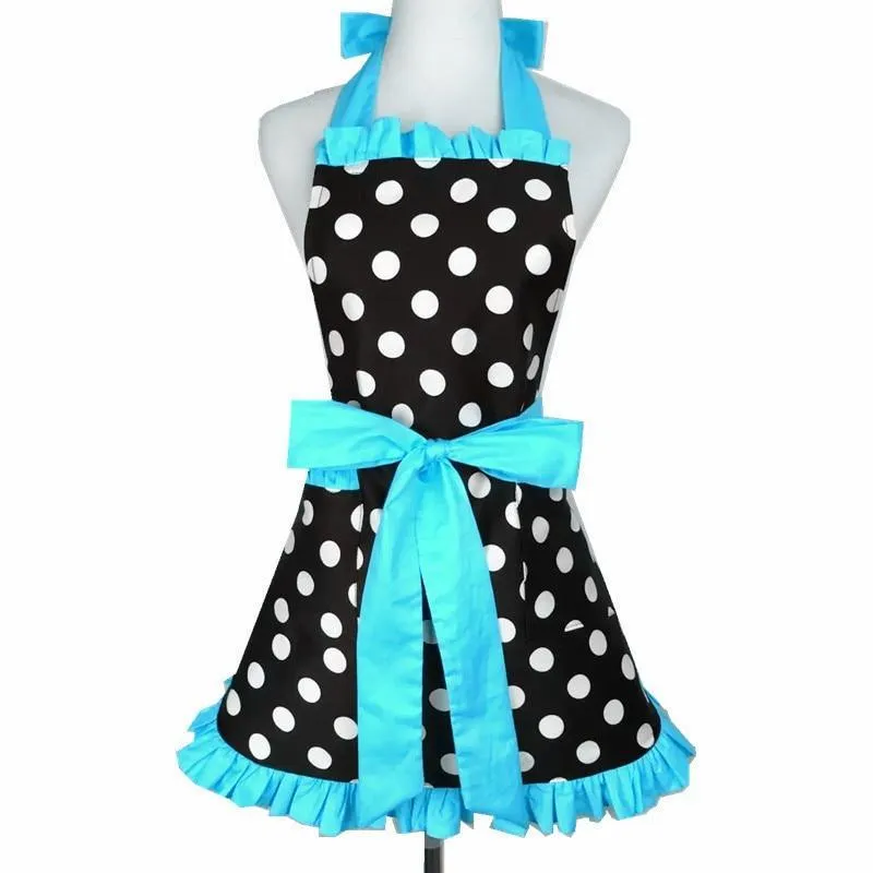 Women's Retro Polka Dot Kitchen Apron